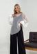 Soft white sweater, handmade from premium mohair, bell sleeves Oxygen photo 3