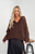 Distressed knit oversize, chocolate cardigan, premium yarn, alpaca and mohair Cool air photo