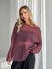 Hand knitted thin mohair sweater burgundy color SKY photo 4