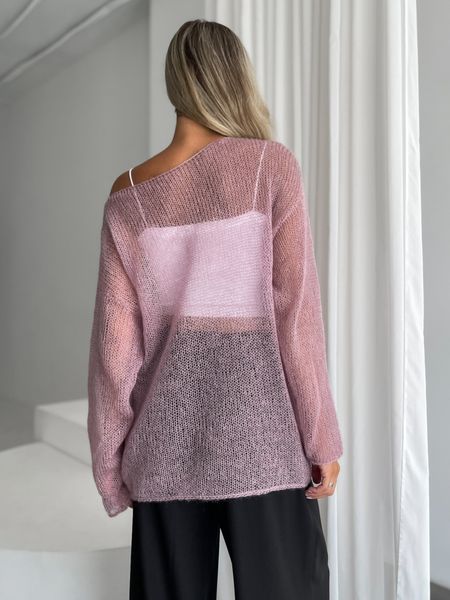 Oversized  Mohair-Wool Cardigan sweater  SKY photo