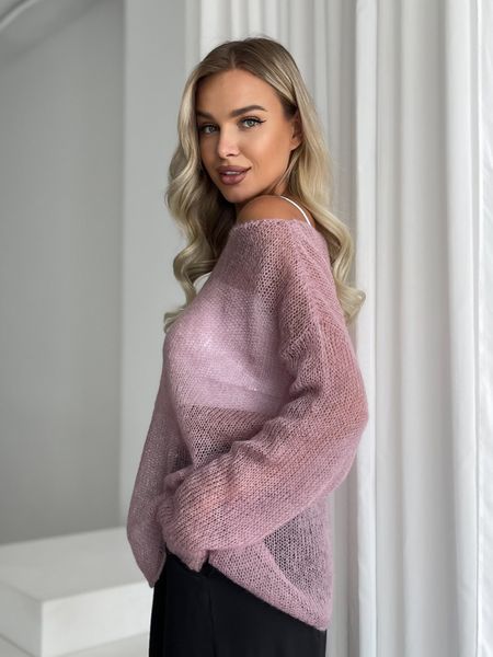 Oversized  Mohair-Wool Cardigan sweater  SKY photo