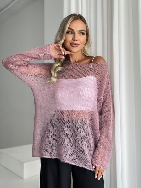 Oversized  Mohair-Wool Cardigan sweater  SKY photo