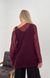 Hand knitted thin mohair sweater marsala color SKY photo 5