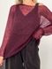 Hand knitted thin mohair sweater marsala color SKY photo 9