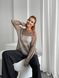 Beige oversize sweater made from premium kid-mohair, cobweb SKY photo 12