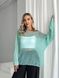 Mint-colored sweater kid-mohair, oversize SKY photo 2