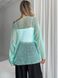 Mint-colored sweater kid-mohair, oversize SKY photo 4