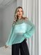 Mint-colored sweater kid-mohair, oversize SKY photo 7