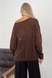 Distressed knit oversize, chocolate color mohair alpaka jumper Cool air jumper photo 10