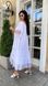 Легке біле плаття розлітайка з мереживом Elena фото 2