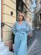 Довгий кардиган із тонкого мохеру з рукавами кимоно та поясом. Long cardigan 2 фото