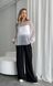 White cobweb oversized mohair sweater OLGA-15 photo 8