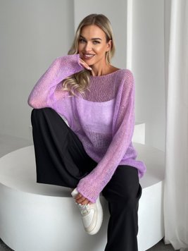 Oversized mohair sweater Lilac SKY photo