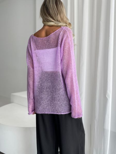 Oversized mohair sweater Lilac SKY photo