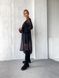Черное платье с широким рукавом из мохера, разлетайка, паутинка ALIEN MINI-4 фото 14
