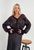 Ripped knit oversize, black mohair cardigan Cool air photo