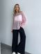 Hand knitted thin mohair sweater pink SKY photo 2