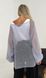 Delicate dusty blue mohair knitted sweater with bell sleeves Oxygen photo 7