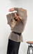 Delicate dark beige mohair knitted jumper, bell sleeves Oxygen photo 10