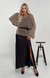 Delicate dark beige mohair knitted jumper, bell sleeves Oxygen photo 2