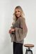 Delicate dark beige mohair knitted jumper, bell sleeves Oxygen photo 7