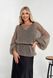 Delicate dark beige mohair knitted jumper, bell sleeves Oxygen photo 6