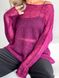 Hand knitted thin mohair sweater burgundy color SKY photo 12